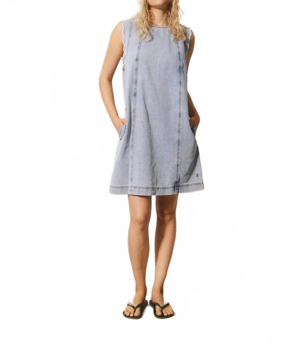 NEW FRNCH vito jean dress in blue